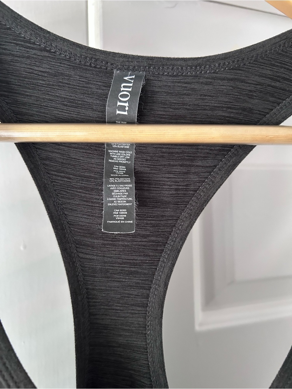 Vuori Lux Jumpsuit Charcoal Heather Racerback Jogger Romper Size Large - Picture 3 of 9